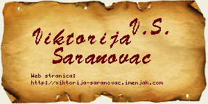 Viktorija Saranovac vizit kartica